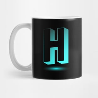 Letter H Letter Art Mug